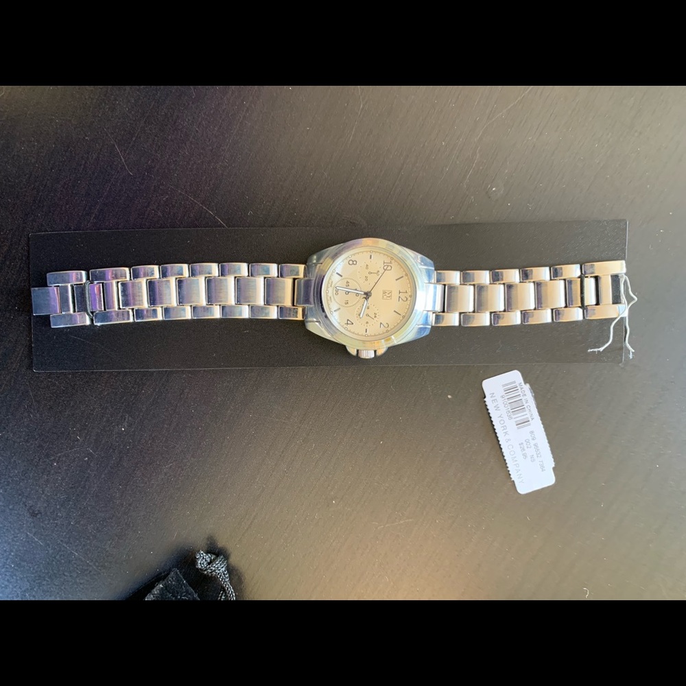 Silver wrist watch